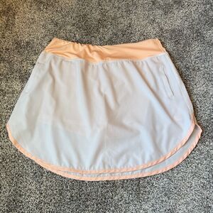 Simply Southern Athletic Skirt Skort Pull On Pockets Coral White Size 2XL